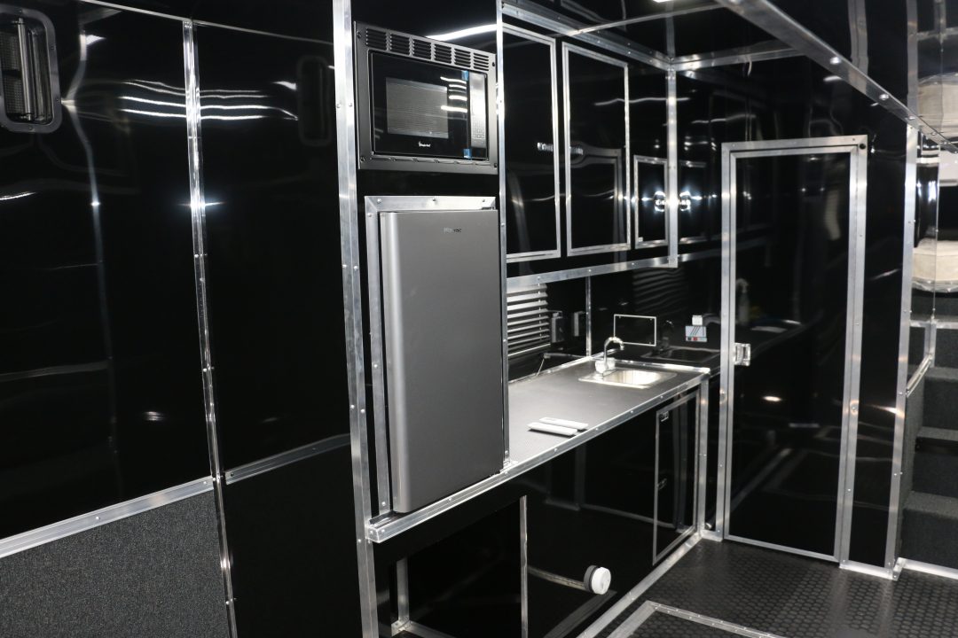 New 2026 Cargo Mate 8.5 X 44 ELIMINATOR SS RACE TRAILER W/ BATH, BED AND MUCH MORE