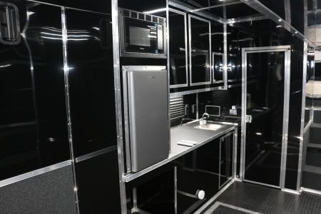 New 2026 Cargo Mate 8.5 X 44 ELIMINATOR SS RACE TRAILER W/ BATH, BED AND MUCH MORE