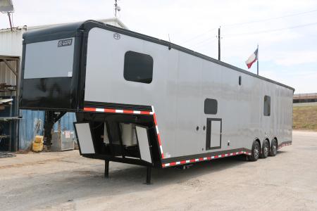 New 2026 Cargo Mate 8.5 X 44 ELIMINATOR SS RACE TRAILER W/ BATH, BED AND MUCH MORE