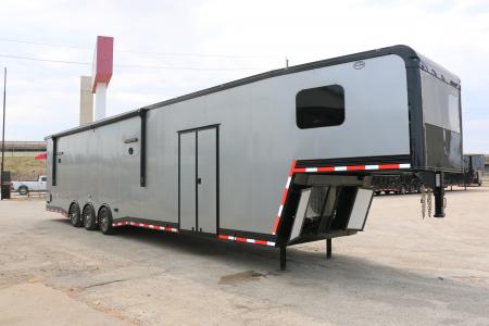 New 2026 Cargo Mate 8.5 X 44 ELIMINATOR SS RACE TRAILER W/ BATH, BED AND MUCH MORE