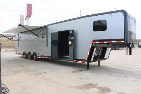 New 2026 Cargo Mate 8.5 X 44 ELIMINATOR SS RACE TRAILER W/ BATH, BED AND MUCH MORE