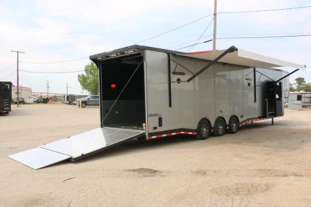 New 2026 Cargo Mate 8.5 X 44 ELIMINATOR SS RACE TRAILER W/ BATH, BED AND MUCH MORE