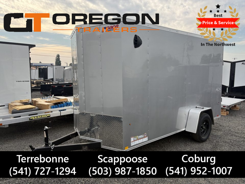New 6X12 3k Pace American Outback DLX Enclosed Cargo