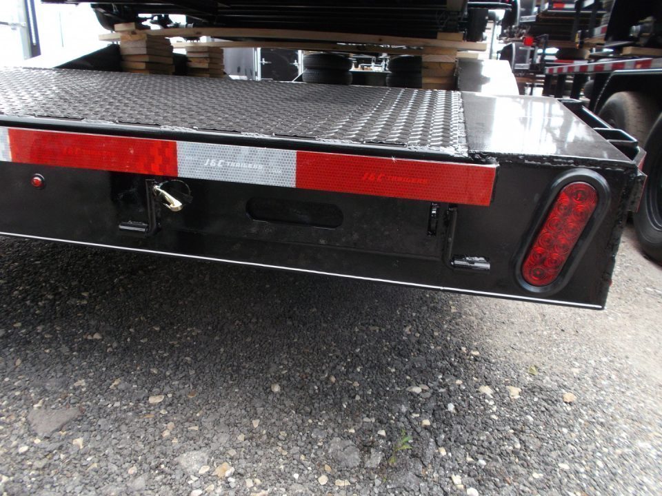 New 2027 J&C Trailers 102x24 12K Car Hauler / Equipment Hauler / 6K Axles / Drive Over Fenders / C-Channel Stow Away Ramps