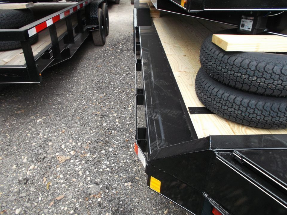 New 2027 J&C Trailers 102x24 12K Car Hauler / Equipment Hauler / 6K Axles / Drive Over Fenders / C-Channel Stow Away Ramps