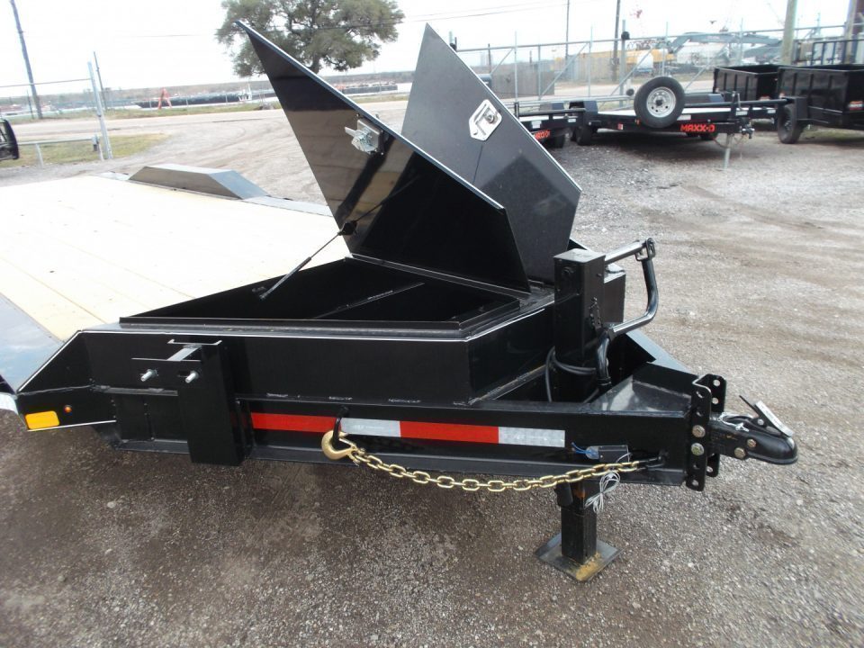 New 2027 J&C Trailers 102x24 12K Car Hauler / Equipment Hauler / 6K Axles / Drive Over Fenders / C-Channel Stow Away Ramps