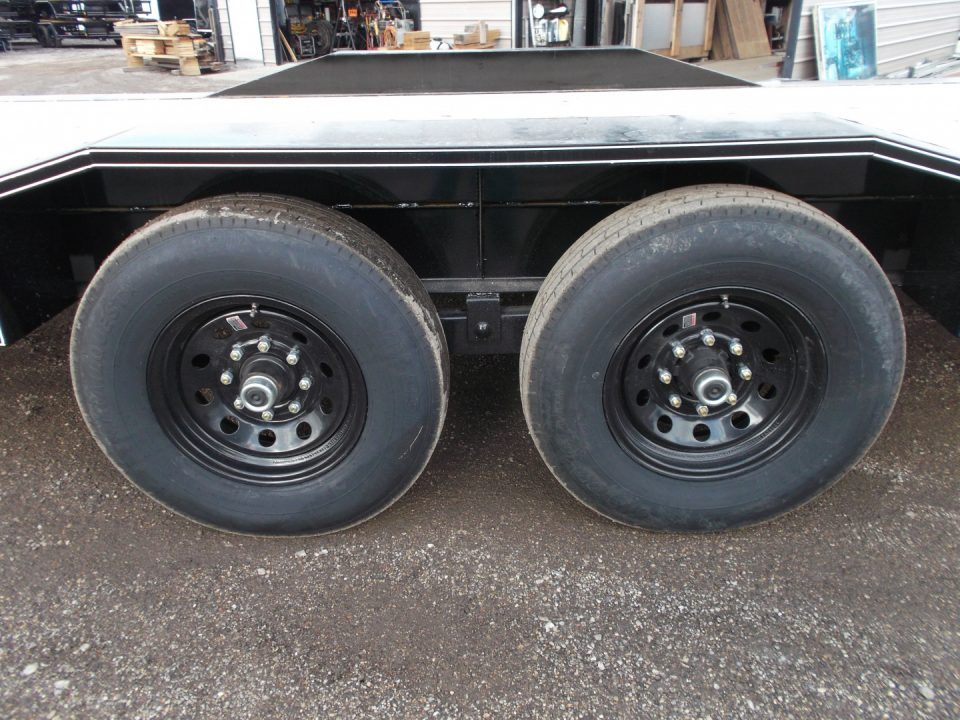 New 2027 J&C Trailers 102x24 12K Car Hauler / Equipment Hauler / 6K Axles / Drive Over Fenders / C-Channel Stow Away Ramps