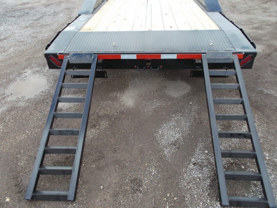 New 2027 J&C Trailers 102x24 12K Car Hauler / Equipment Hauler / 6K Axles / Drive Over Fenders / C-Channel Stow Away Ramps