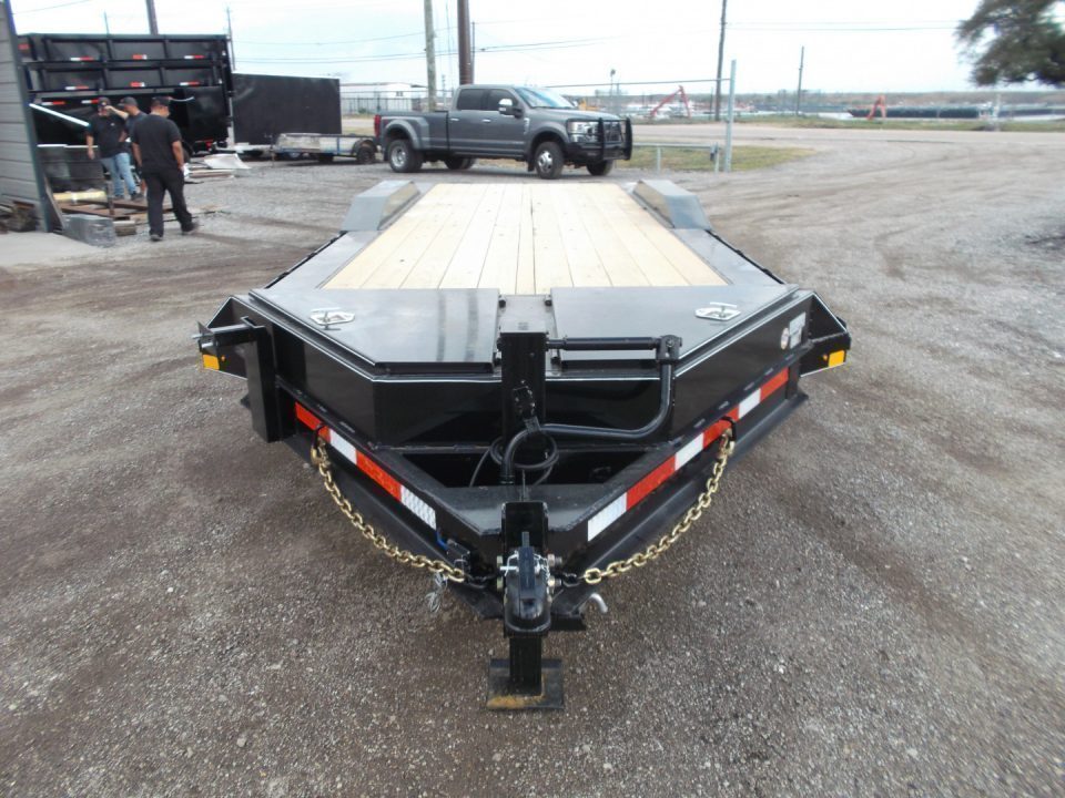 New 2027 J&C Trailers 102x24 12K Car Hauler / Equipment Hauler / 6K Axles / Drive Over Fenders / C-Channel Stow Away Ramps