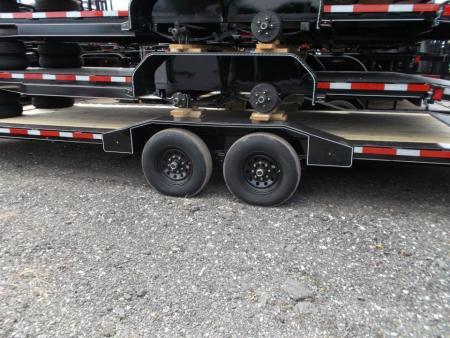 New 2027 J&C Trailers 102x24 12K Car Hauler / Equipment Hauler / 6K Axles / Drive Over Fenders / C-Channel Stow Away Ramps