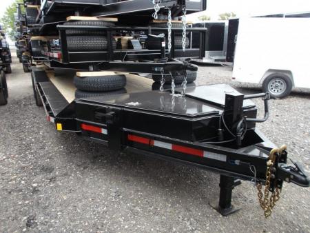 New 2027 J&C Trailers 102x24 12K Car Hauler / Equipment Hauler / 6K Axles / Drive Over Fenders / C-Channel Stow Away Ramps
