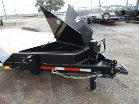 New 2027 J&C Trailers 102x24 12K Car Hauler / Equipment Hauler / 6K Axles / Drive Over Fenders / C-Channel Stow Away Ramps