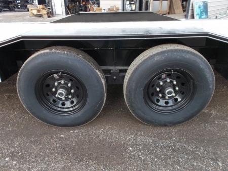 New 2027 J&C Trailers 102x24 12K Car Hauler / Equipment Hauler / 6K Axles / Drive Over Fenders / C-Channel Stow Away Ramps