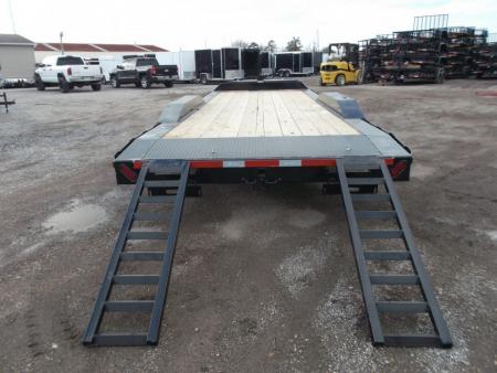 New 2027 J&C Trailers 102x24 12K Car Hauler / Equipment Hauler / 6K Axles / Drive Over Fenders / C-Channel Stow Away Ramps