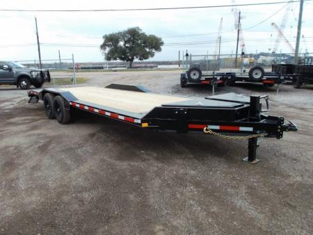 New 2027 J&C Trailers 102x24 12K Car Hauler / Equipment Hauler / 6K Axles / Drive Over Fenders / C-Channel Stow Away Ramps