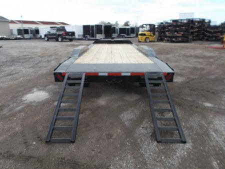 New 2027 J&C Trailers 102x24 12K Car Hauler / Equipment Hauler / 6K Axles / Drive Over Fenders / C-Channel Stow Away Ramps