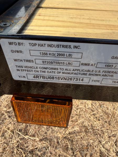 New 2027 Top Hat Trailers DJX Utility Trailer