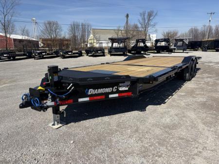 New 2027 Diamond C Trailers HXD208L24X102 (24' x 102 ) 18K Full Width Partial Tilt Equipment Trailer