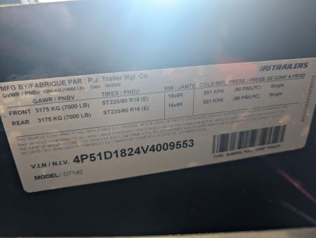 New 2027 7X14 PJ DUMP TRAILER