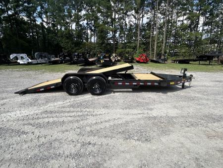 New 2027 Big Tex 14TI Tilt Trailer 7x20 (16ft Deck+4ft Stationary ) 7K Axles, I-Beam Frame, Fork Holders