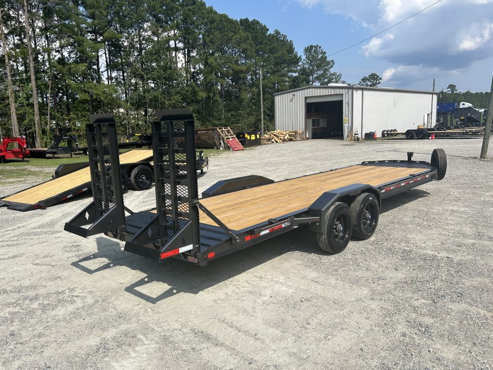 New 2027 Diamond C LPX Equipment Trailer, 82x24, BIG 10K Super Single Axles, #15,550 lbs Payload