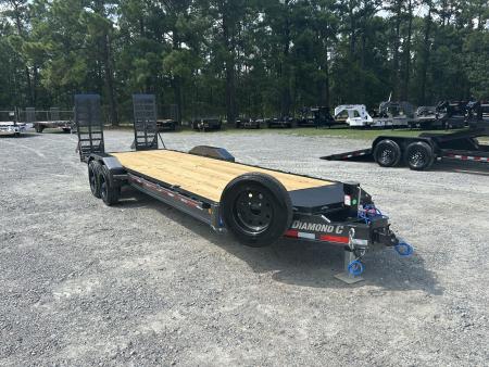 New 2027 Diamond C LPX Equipment Trailer, 82x24, BIG 10K Super Single Axles, #15,550 lbs Payload