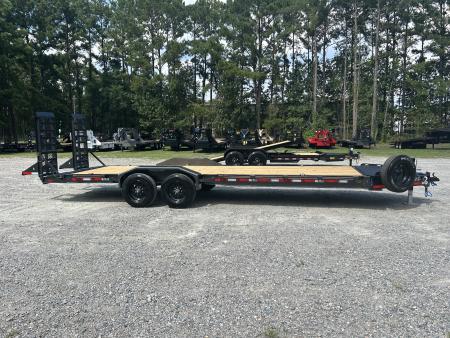 New 2027 Diamond C LPX Equipment Trailer, 82x24, BIG 10K Super Single Axles, #15,550 lbs Payload