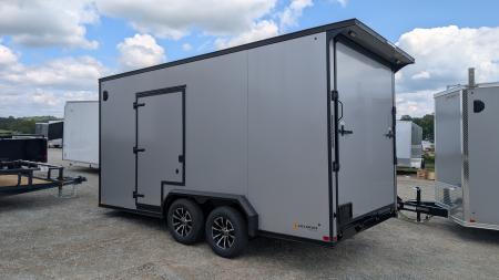 New 2026 BELMONT 7.5 x 16 V-Nose Cargo Trailer w/ Ramp Door (90" INSIDE HEIGHT!!!)