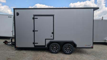 New 2026 BELMONT 7.5 x 16 V-Nose Cargo Trailer w/ Ramp Door (90" INSIDE HEIGHT!!!)