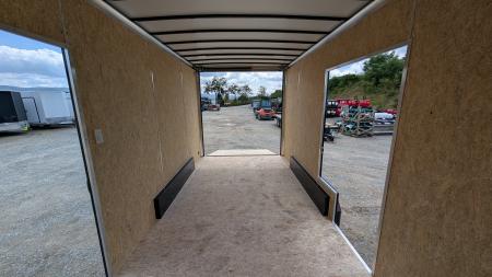 New 2026 BELMONT 7.5 x 16 V-Nose Cargo Trailer w/ Ramp Door (90" INSIDE HEIGHT!!!)