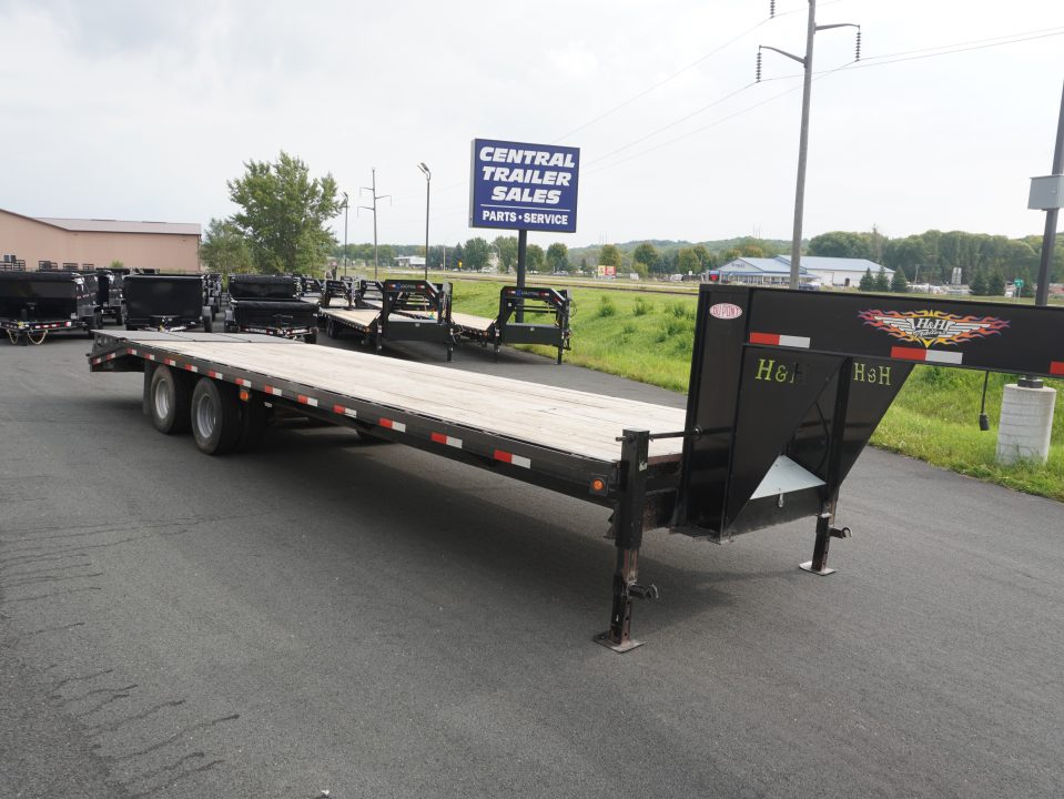 Used 2007 H&H Trailers 8.5x30 Gooseneck Deckover Trailer