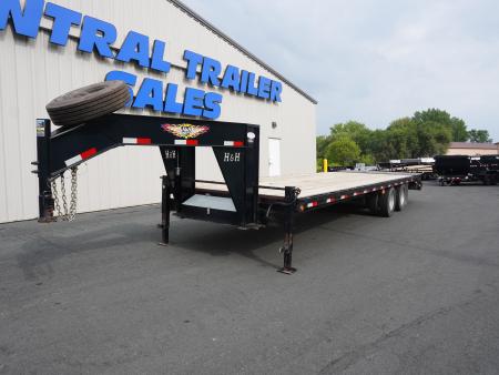 Used 2007 H&H Trailers 8.5x30 Gooseneck Deckover Trailer