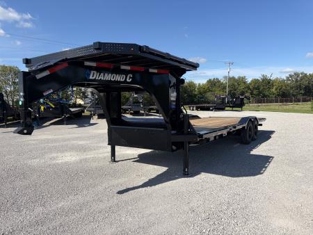 New 2027 Diamond C Trailers HXD210L24X102-GN (24' x 102 ) 23K Partial Tilt Equipment Trailer
