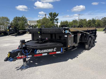 New 2027 Diamond C Trailers LPT207L16X82 (82  X 16') 15.5K Telescopic Dump Trailer