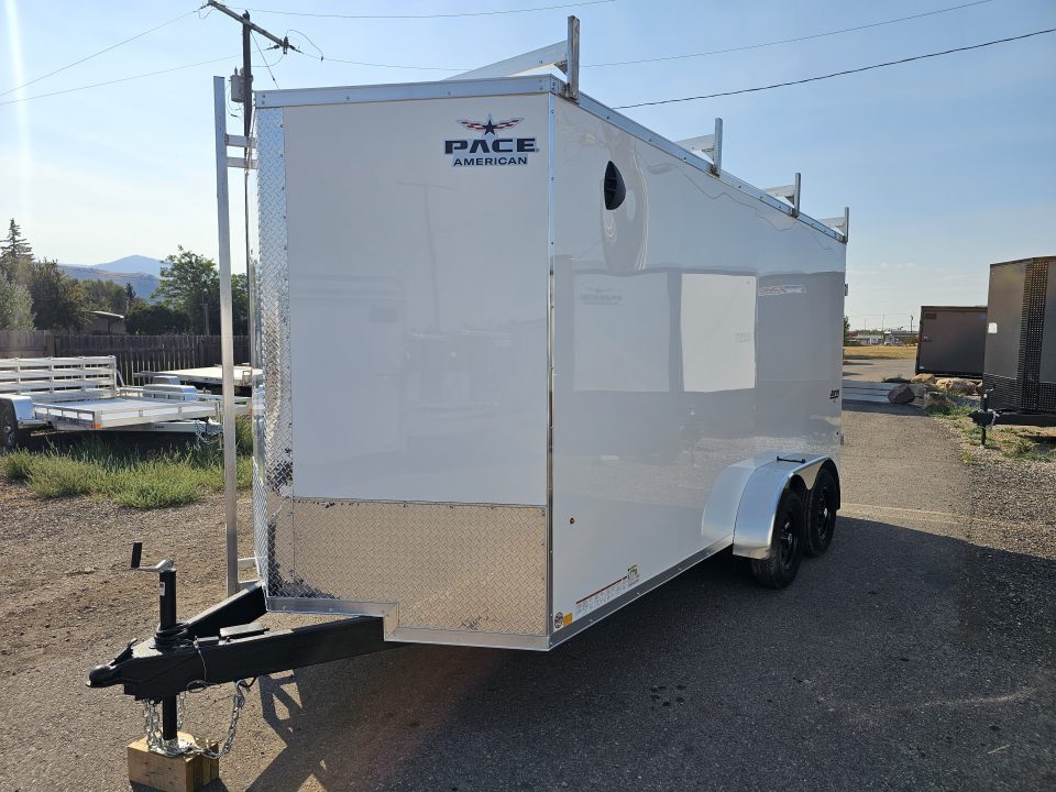 New 2027 Pace 7x16 Contractor Enclosed Cargo Trailer
