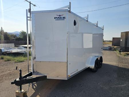New 2027 Pace 7x16 Contractor Enclosed Cargo Trailer