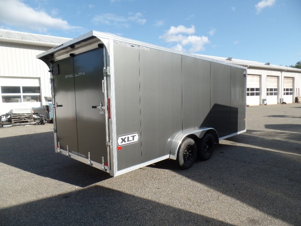 New 2027 ALCOM 3 Place Snowmobile 7.5X18 +5'V nose with ramp Snowmobile Trailer