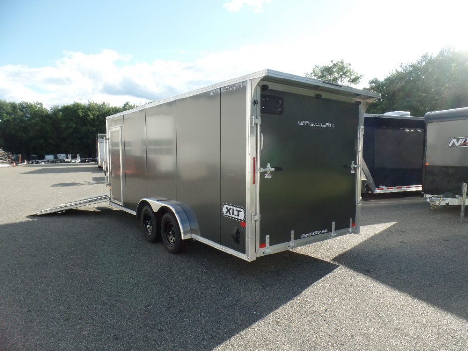 New 2027 ALCOM 3 Place Snowmobile 7.5X18 +5'V nose with ramp Snowmobile Trailer