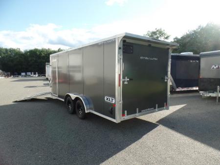 New 2027 ALCOM 3 Place Snowmobile 7.5X18 +5'V nose with ramp Snowmobile Trailer