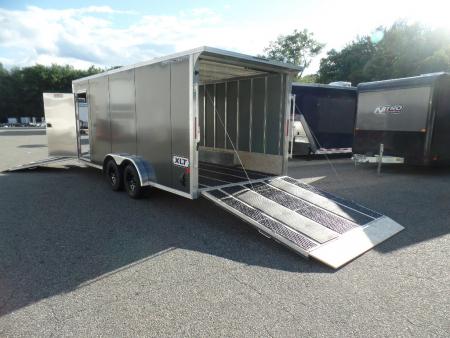New 2027 ALCOM 3 Place Snowmobile 7.5X18 +5'V nose with ramp Snowmobile Trailer