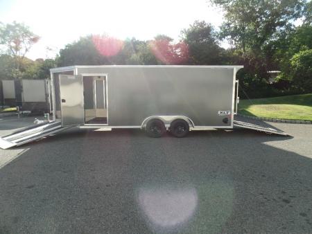 New 2027 ALCOM 3 Place Snowmobile 7.5X18 +5'V nose with ramp Snowmobile Trailer