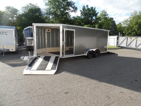 New 2027 ALCOM 3 Place Snowmobile 7.5X18 +5'V nose with ramp Snowmobile Trailer