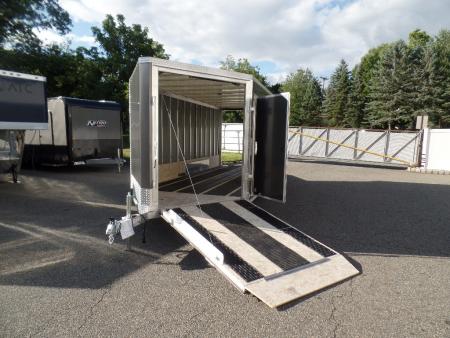 New 2027 ALCOM 3 Place Snowmobile 7.5X18 +5'V nose with ramp Snowmobile Trailer