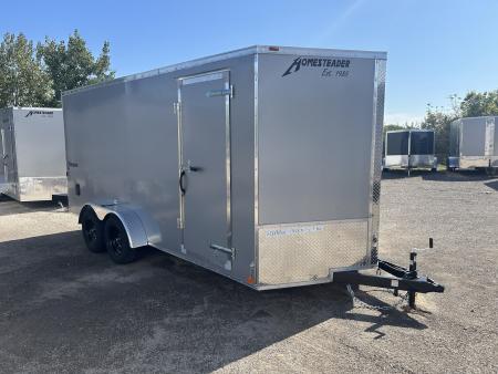 New 2027 Homesteader Trailer INTREPID 7 X 16 FT CARGO TRAILER RAMP DOOR 7 FT INTERIOR POLYCORE GVWR 9950