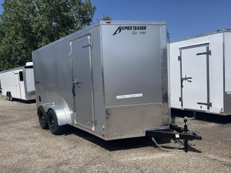 New 2027 Homesteader Trailer INTREPID 7 X 16 FT CARGO REAR RAMP DOOR 6.5 FT INT HEIGHT