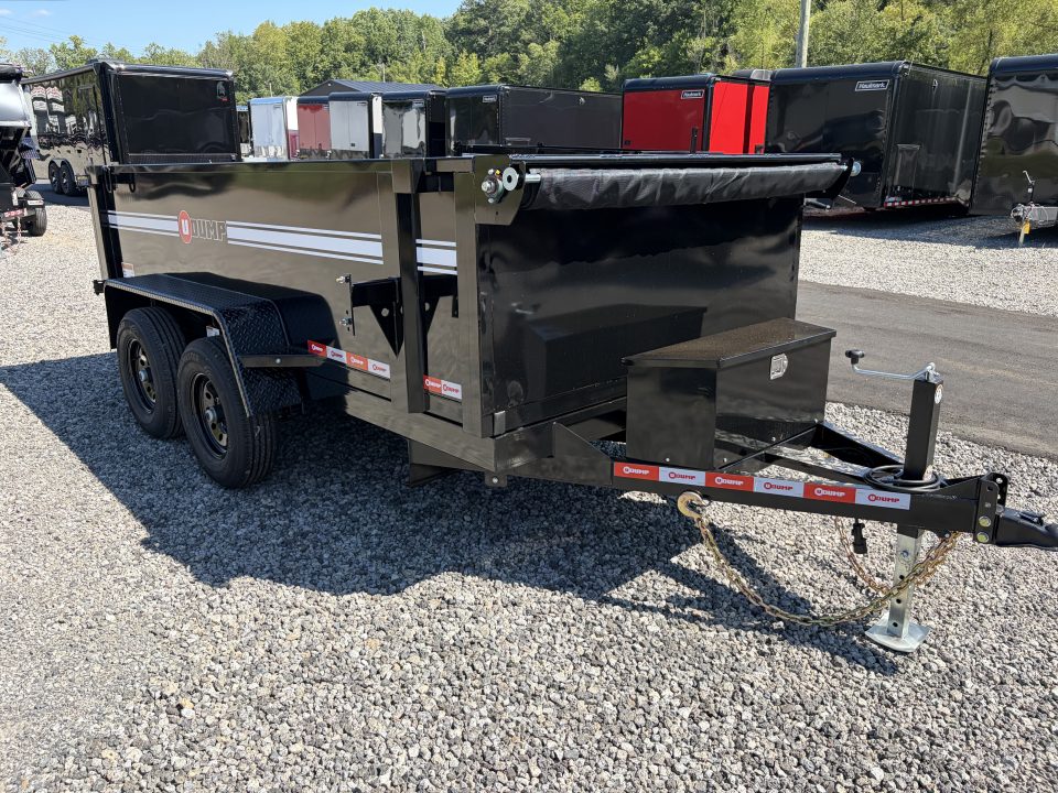 New 2027 U-Dump 6X12 With 31" Sides, Pro-Lite Low-Profile Dump Trailer, 10K GVWR, Tarp & Roller, Slide-Out Ramps