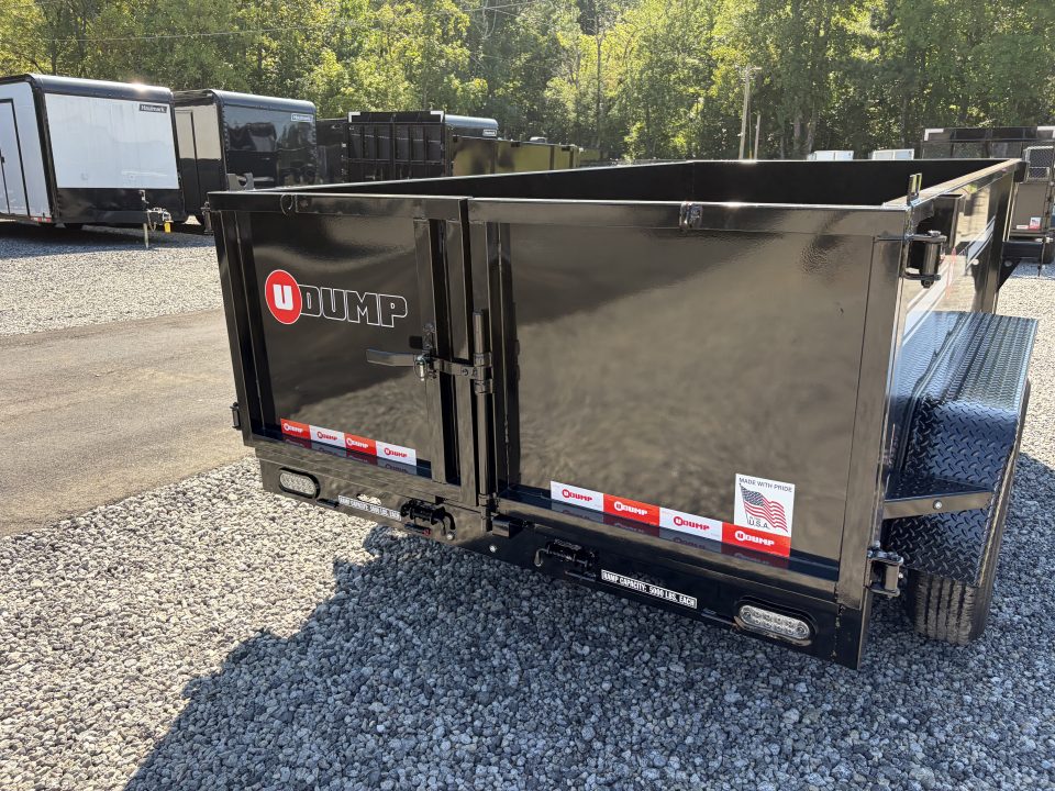 New 2027 U-Dump 6X12 With 31" Sides, Pro-Lite Low-Profile Dump Trailer, 10K GVWR, Tarp & Roller, Slide-Out Ramps