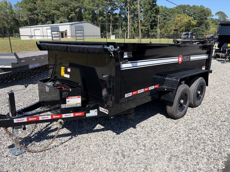 New 2027 U-Dump 6X12 With 31" Sides, Pro-Lite Low-Profile Dump Trailer, 10K GVWR, Tarp & Roller, Slide-Out Ramps