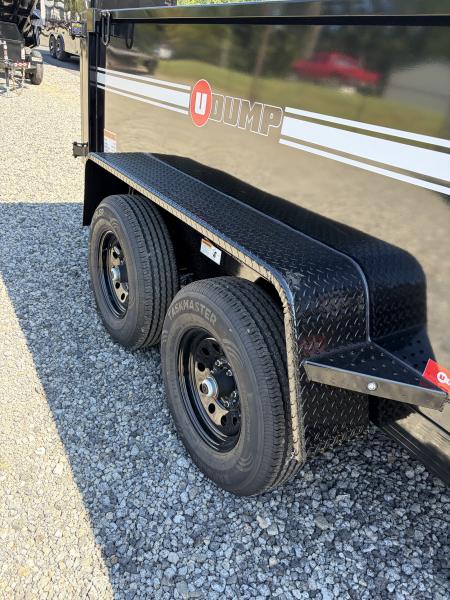 New 2027 U-Dump 6X12 With 31" Sides, Pro-Lite Low-Profile Dump Trailer, 10K GVWR, Tarp & Roller, Slide-Out Ramps
