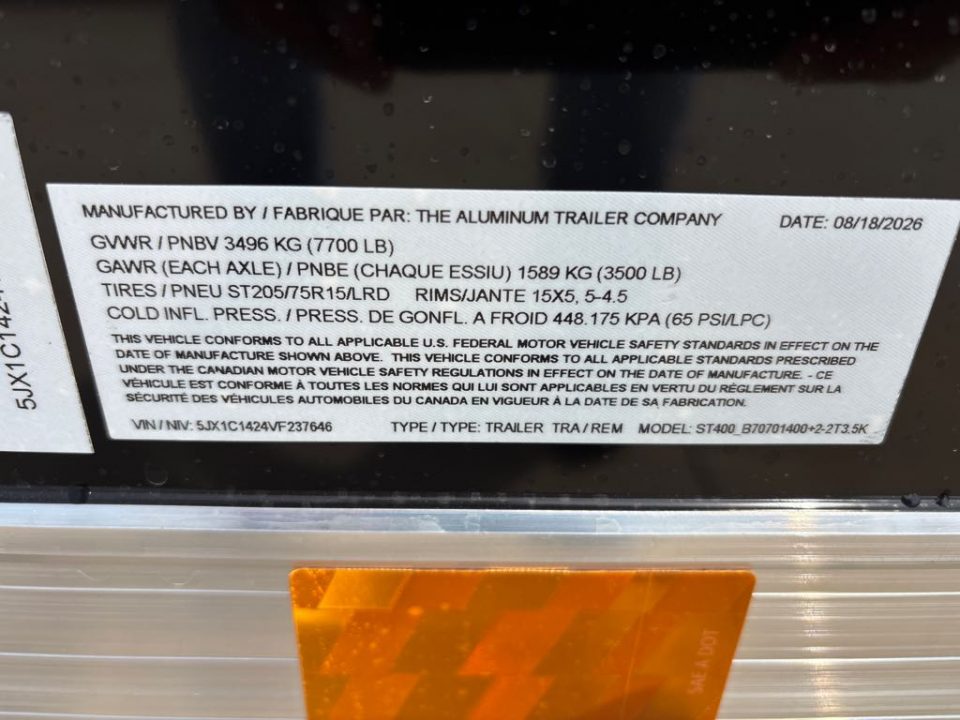 New 2027 ATC ST400_B70701400+2-2T Cargo / Enclosed Trailer